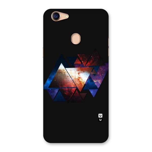 Fire Galaxy Triangles Back Case for Oppo F5 Youth